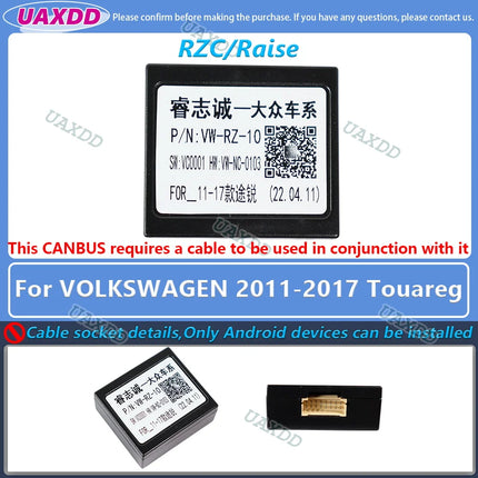 Per VOLKSWAGEN 2 Din Car Golf Tour 7 6 Touareg PASSAT Tiguan Lamando POLO SCIROCCO Lavida Touran Saqitar BORA decoder canbus box
