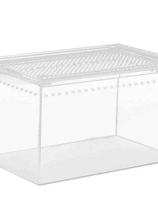 Seamless Transparent Preassembled Reptile Habitat Tank For Hermit Crab Frog Gecko Scorpion Snake Tabletop Home Display For Kids
