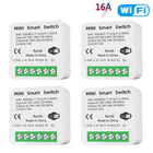 16A Tuya WiFi Smart Switch 2-way Control with Energy Monitor Switch Mini Smart Breaker Smart Life Control  Alexa Via Google Home