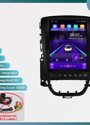 9.7" Hizpo CarPlay Android Car Radio for Opel Astra J Buick Verano 2009 - 2015 Tesla Style Screen GPS DSP 360CAM  Snapdragon6115