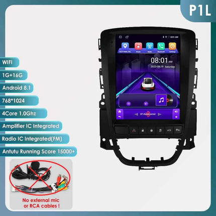 9.7" Hizpo CarPlay Android Car Radio for Opel Astra J Buick Verano 2009 - 2015 Tesla Style Screen GPS DSP 360CAM  Snapdragon6115