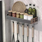 Portaspezie da Parete con Dispenser Olio e Aceto - Organizer Cucina