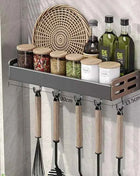 Portaspezie da Parete con Dispenser Olio e Aceto - Organizer Cucina