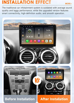 Hizpo Car Radio Multimedia Player For Opel Corsa D 2007-2012 Hatchback Van Wireless CarPlay Android 14 Auto Intelligent System