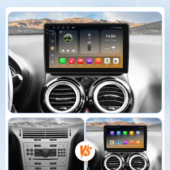 Hizpo Car Radio Multimedia Player For Opel Corsa D 2007-2012 Hatchback Van Wireless CarPlay Android 14 Auto Intelligent System