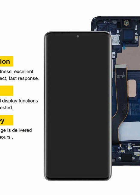 Super Amoled Per Samsung Galaxy S20 Plus G985 G986 Display LCD Touch Screen Digitizer con Cornice Per Samsumg S20 + Sostituzione