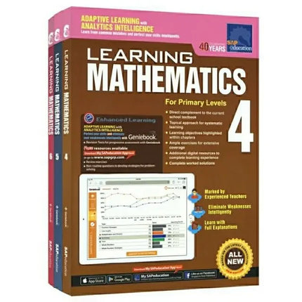 6 libri/set SAP Learning Mathematics Book Grado 1-6 I bambini imparano libri di matematica Singapore Libro di testo di matematica della scuola primaria