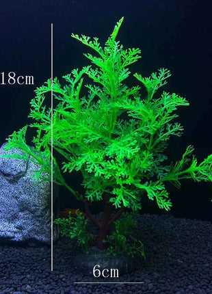 Artificial Aquarium Decor Plants Water Weeds Ornament Aquatic Fish Tank Simulation Grass Flower Decoration Accessories