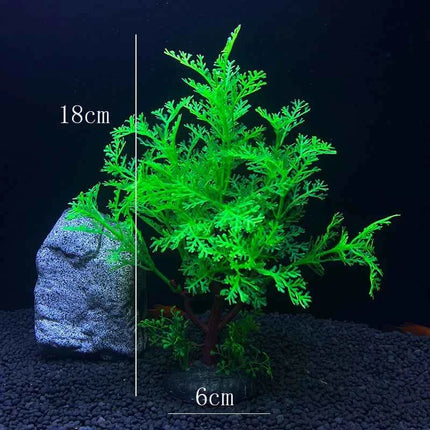 Artificial Aquarium Decor Plants Water Weeds Ornament Aquatic Fish Tank Simulation Grass Flower Decoration Accessories