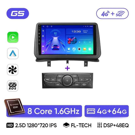 Ainavi Car Radio For Renault Clio 3 2005-2014 Wireless CarPlay Android Auto 4G Multimedia Player GPS 2 din Autoradio BT