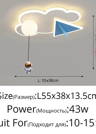 Lampada da Soffitto LED Moderna per Cameretta Bambini, Illuminazione Creativa per Camera da Letto, Decorazione per Soggiorno, Lampadario per Bambini e Bambine