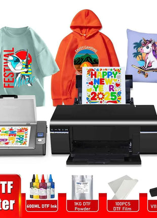 A4 DTF Printer L805 a4 dtf transfer printer for Epson l805 dtf printer bundle A4 t shirt printing machine with A4 dtf oven kits