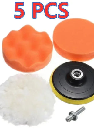 Kit di tamponi in spugna per lucidatura per auto, tampone in schiuma per lucidatrice, tamponi in cera per rimozione graffi moto per veicoli a motore