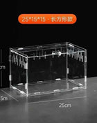Transparent Acrylic Reptile Terrarium Habitat Box Nano Arboreal Tarantula Enclosure Spider Scorpion Bearded Dragon Habitat