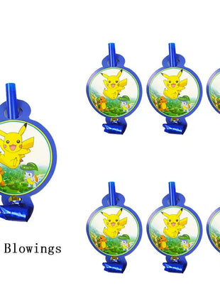 Forniture per decorazioni per feste di compleanno a tema Pokemon Cartoon Pokemon Go Stoviglie Tazze Piatti Palloncino Pikachu per bomboniere per baby shower