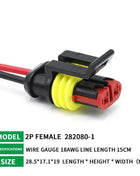 5/20/100sets HID Waterproof Connectors 1/2/3/4/5/6 Pin Car Electrical Wire Connector Plug Truck Harness with 15CM Wire Cable