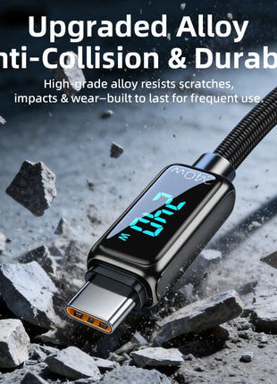 Cavo USB C a USB C da 240 W con PD 3.1, ricarica rapida, cavo intrecciato resistente per iPhone, MacBook Pro, Xiaomi, laptop, caricabatterie Type-C, cavo USB per Mac, cavo Power Delivery.