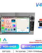 Podofo CarPlay Android Radio For Opel Astra Antara Corsa Zafira Combo Car Intelligent System 2din GPS Stereo Dashboard Car Radio