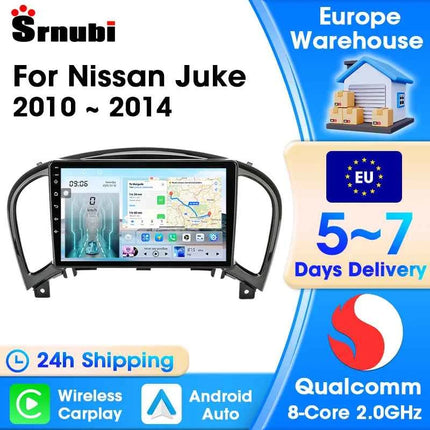 Srnubi Car Radio for Nissan Juke YF15 2010 - 2014 Carplay 4G Multimedia Video Player Navigation GPS WIFI Android Auto Autoradio