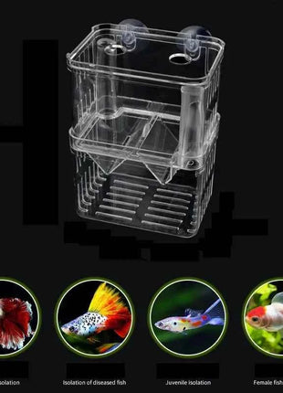 S/L/XL Aquarium Breeder Box Fish Breeding Isolation Box Fish Hatchery Acrylic Divider Shrimp Clownfish Aggressive Fish Injured
