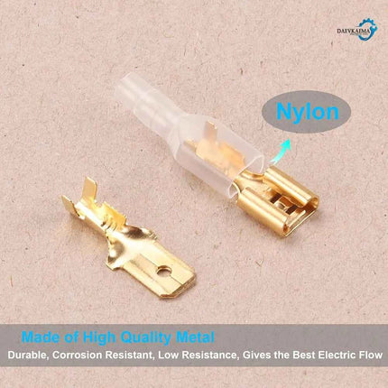 Pressato a freddo 270 Pz 2.8/4.8/6.3mm Isolato Maschio Femmina Connettore del Cavo Terminali A Crimpare Elettrici Termin Spade Assortiti Kit Box