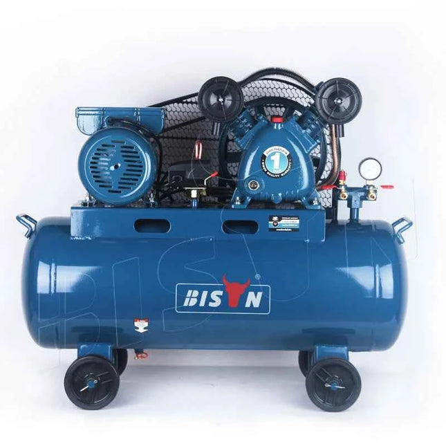 Bison Best Price 230V 2 2 Ac Belt Driven Air Compressor 100L 3 Air Compressor Belt Driven