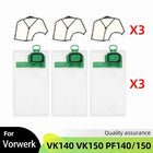 For Vorwerk Kobold VK140 VK150 Upright PF 140/150 Dust Bag Replacement Kit Vacuum Cleaner Spare Accessories