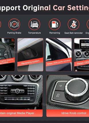 1920*720 Touch Screen Car Multimedia Display For Benz A B CLA GLA W176 W463 W246 2013-2015 NTG4.5 Wireless Carplay Android Auto