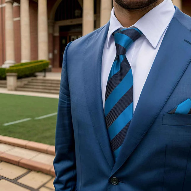 Set Cravatta e Fazzoletto Uomo Colorato 160cm - Accessori Matrimonio