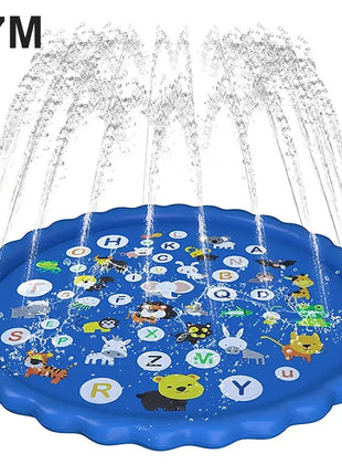 170CM Inflatable Sprinkler Play Mat for Kids Summer Outdoor Beach Games Lawn Pool Pad Toys for Children