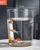 PET Aquarium Box Plastics Ultra-white Organic Glass Explosion-proof Fish Tank Tabletop Small Ecological Water Tank