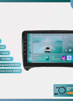 9" Hizpo 2Din Android Auto Car Radio for Audi TT MK2 8J 2006 - 2014 Snapdragon 6115 GPS Navigation SWC DSP 4G BT CarPlay 360°CAM