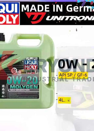 Liqui Moly 0W 20 Molygen Full Synthetic Motor Oil High Performance Engine Lubricant for Cars Trucks and Hybrid Vehicles