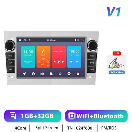 Podofo CarPlay Android Radio For Opel Astra Antara Corsa Zafira Combo Car Intelligent System 2din GPS Stereo Dashboard Car Radio