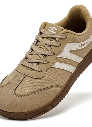 HOBIBEAR Wide Toe Shoes Mens Womens Minimalist Fabric Sneaker Lace Up Casual Walking Shoes