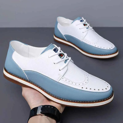 Scarpe Oxford da Uomo Primavera-Estate, Taglie Grandi 39-50, Comode Scarpe Casual in Pelle, Sneakers Traspiranti Versatili, Calzature Formali
