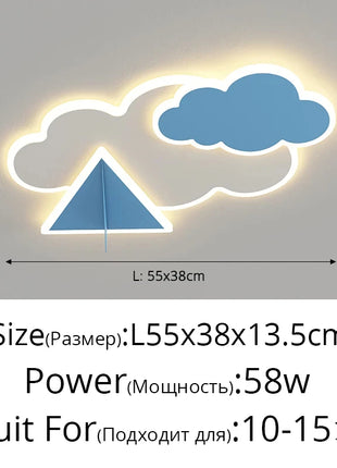 Lampada da Soffitto LED Moderna per Cameretta Bambini, Illuminazione Creativa per Camera da Letto, Decorazione per Soggiorno, Lampadario per Bambini e Bambine