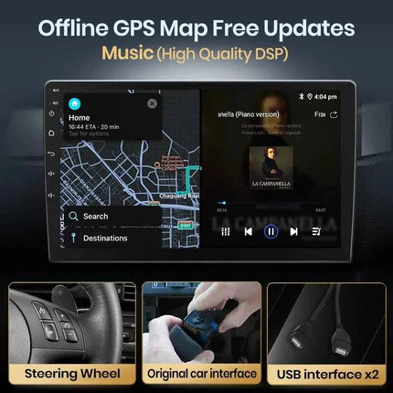 Junsun Wireless CarPlay Android Auto Car Radio For Toyota Yaris 2012 2013 20014 2015-2017 GPS Multimedia 2 din