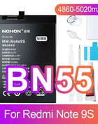 NOHON Battery for Xiaomi Redmi Note 13 12 11 10 Pro 9 8 7 6 5 4 11S 10S 9S Batteries BN5P BN53 BN46 BN45 BN5D BP47 BP4K BM5T
