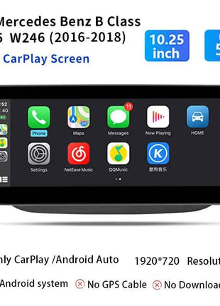 10.25"Wireless Carplay Snapdragon 665 Android 14 Car Radio For Mercedes-benz W246 2011-2018 Multimedia Stereo GPS Navi Screen 4G