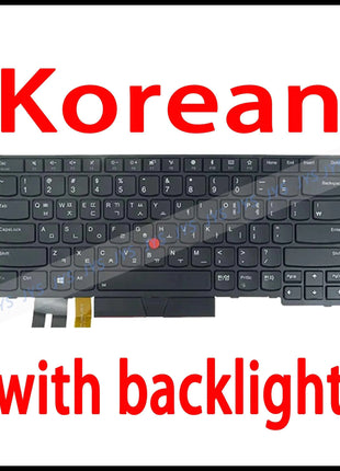 Laptop Replacement Keyboard for Lenovo ThinkPad E480 E485 E490 E495 L380 L390 L480 R480 T480S L490 T490 T495 US/BR/FR/UK/PT/SP