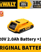 100% Authentic Dewalt 18V/20V 6.0Ah Li-Ion Replacement Battery for Power Tools, Compatible with DCB200 DCB202 DCB205 DCB206 DCB209