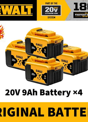 Batteria Originale Dewalt 20V MAX 5Ah 6Ah 18650 ‌ Batteria agli Ioni di Litio XR per Utensili Elettrici, 120W Alta Potenza, Ricaricabile, Batteria di Ricambio