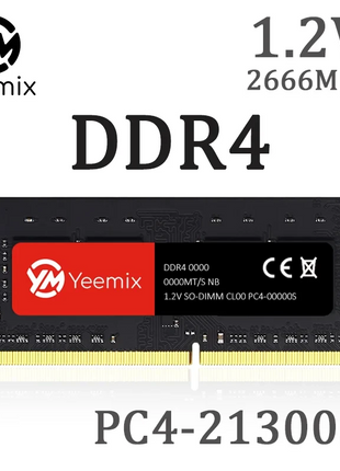 Yeemix Memoria DDR4 4GB 32GB 16GB 8GB 2133 3200 2400 2666MHz Laptop Ram 1.2V SODIMM Notebook Memory for Intel&AMD 260Pin mini pc