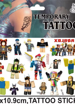 Set di Favori per Feste di Compleanno a Tema Roblox - Braccialetti Slap, Timbri e Adesivi per Bambini, Riempitivi per Sacchetti Regalo e Decorazioni per Feste