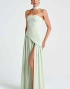 Women's Sleeveless Off Shoulder Long Dresses Elegant Pleated Tie Up Long Dresses New Summer Birthday Party Dresses