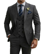 Abito Uomo 3 Pezzi Doppio Petto Slim Fit - Tuxedo Matrimonio e Gala