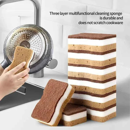Spugne Cucina 3 Strati con Alga Marina - Set 2-20 Pezzi