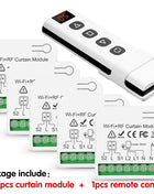 Wifi RF Tuya Smart Life Curtain Switch Module for Roller Shutter 433mhz 5-IN-1 Remote Control, for Garage Door and Window Blinds Alexa