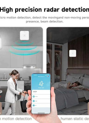 Tuya Zigbee WiFi Human Presence Sensor 24G MmWave Radar Detector APP Control For Smart Home Security Protector